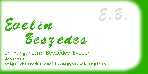 evelin beszedes business card