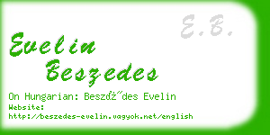 evelin beszedes business card